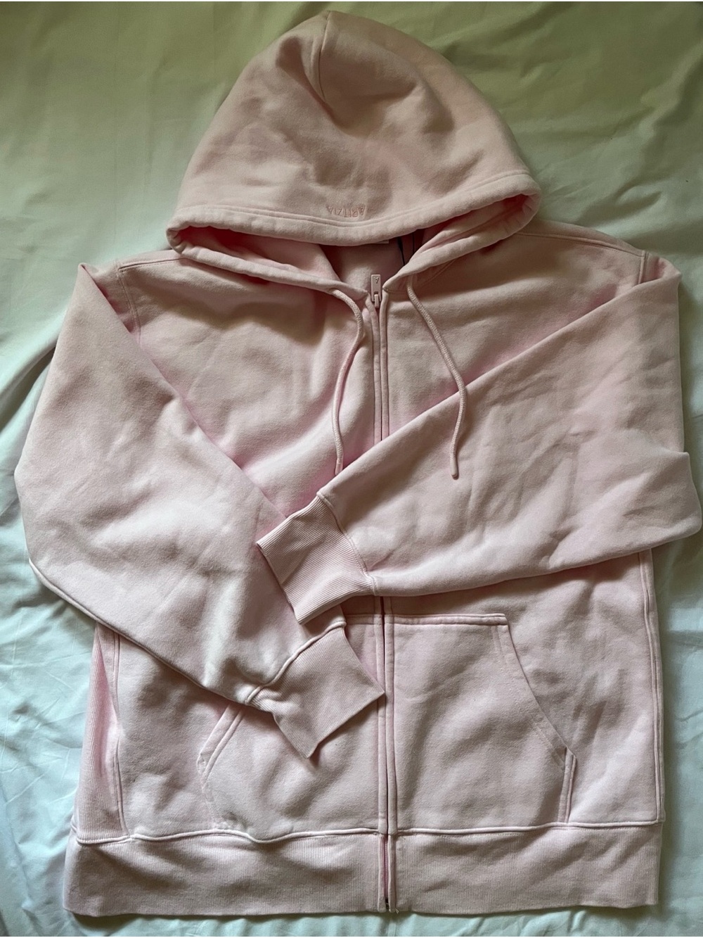 Aritzia Cozy Sweatfleece Zip-Up Hoodie in Boyfriend Fit